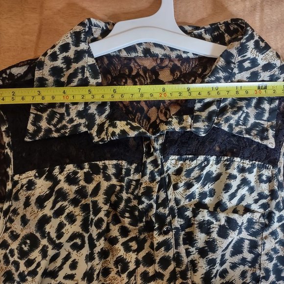 Speed Control New York Leopard Print Dress w/ Lace - Picture 5 of 8